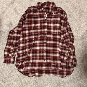 NWT Madewell Oversized Flannel - Size Large